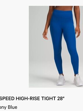 Swift Speed High-Rise Tight Lululemon leggings in Symphony Blue